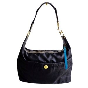 COACH HAMPTON F10799 Vintage Black Nylon Hobo Bag